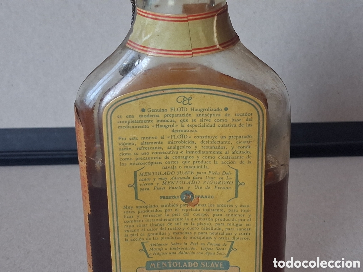 Botellas antiguas: Botella frasco Floid - Foto 5