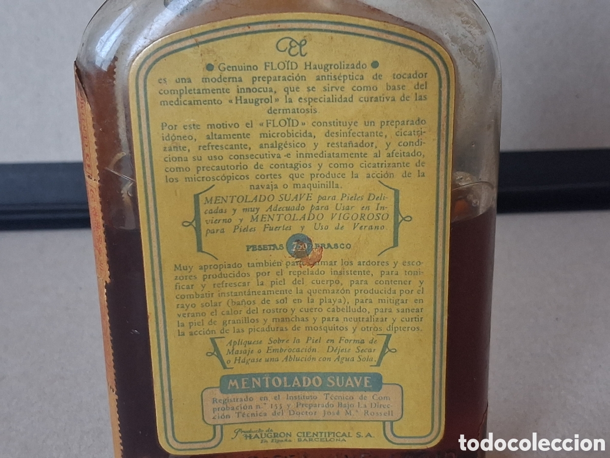 Botellas antiguas: Botella frasco Floid - Foto 6