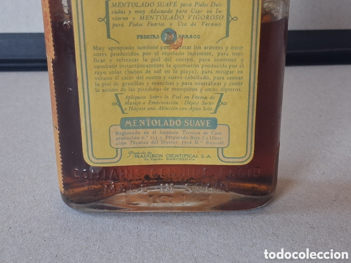 Botellas antiguas: Botella frasco Floid - Foto 7