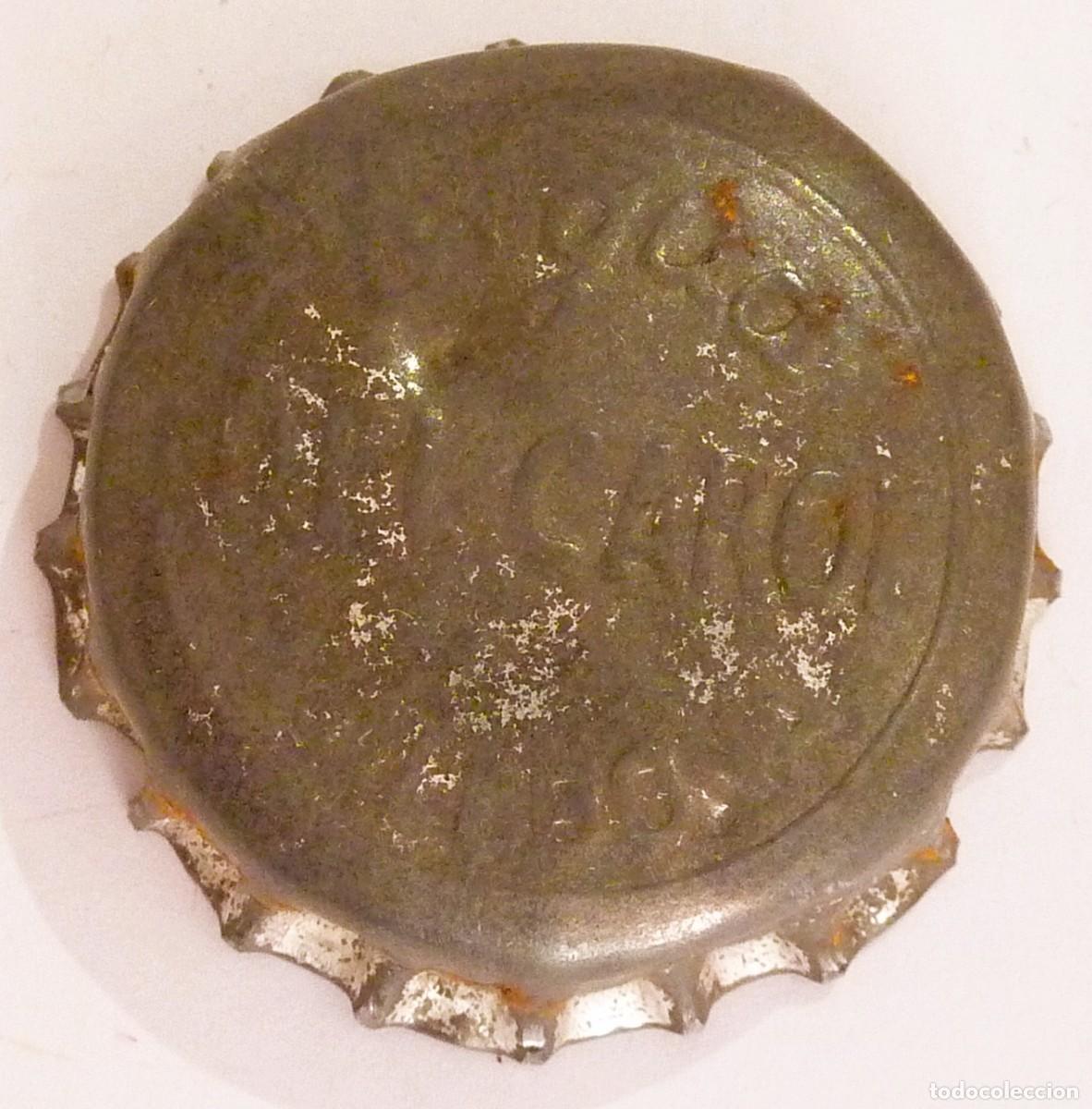 Botellas antiguas: Chapa Agua DEL CAROL plateada xapa kronkorken tappi bottle cap capsule - JV