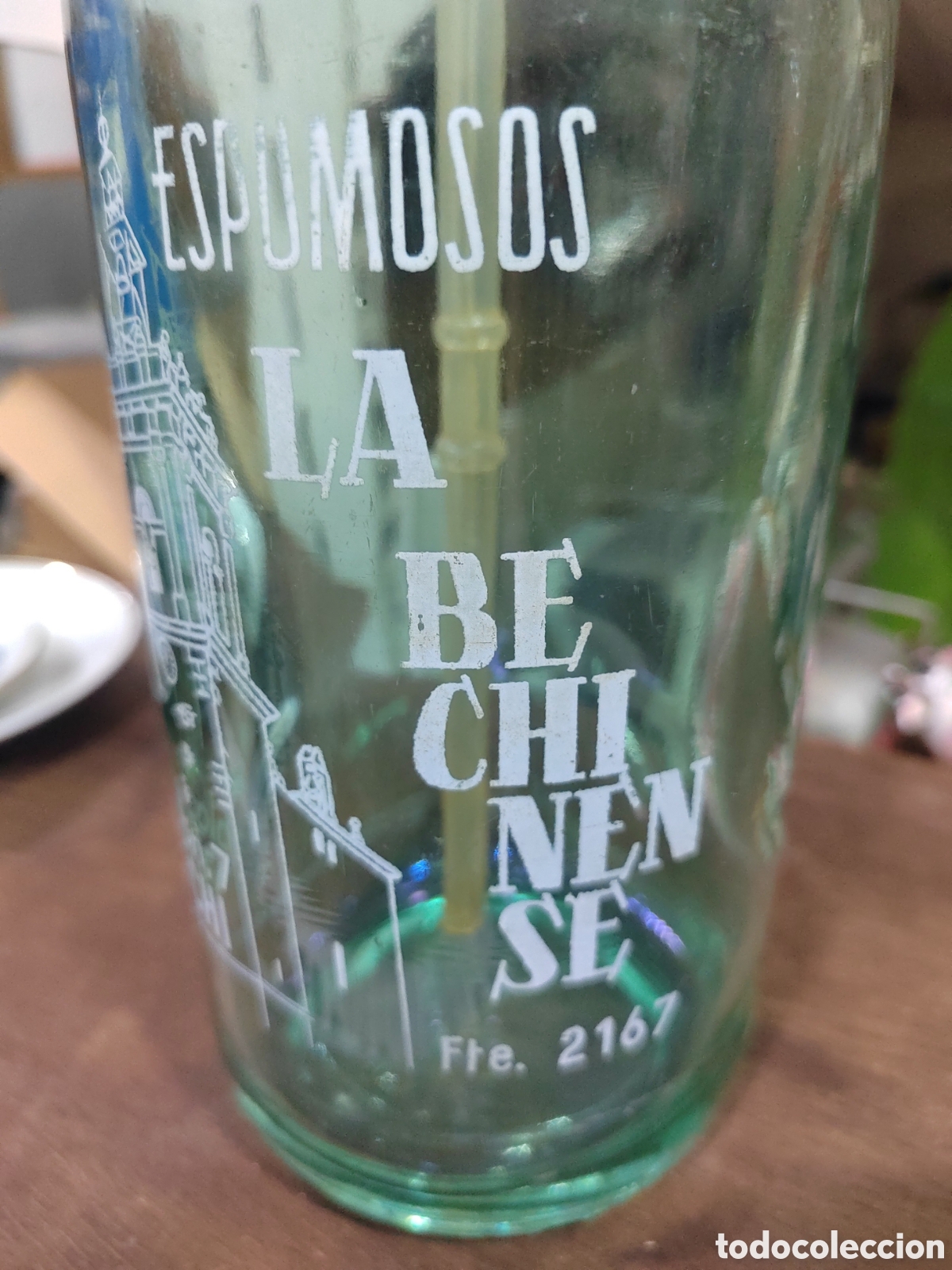 Botellas antiguas: Antiguo sifon cabeza de plomo - Foto 3