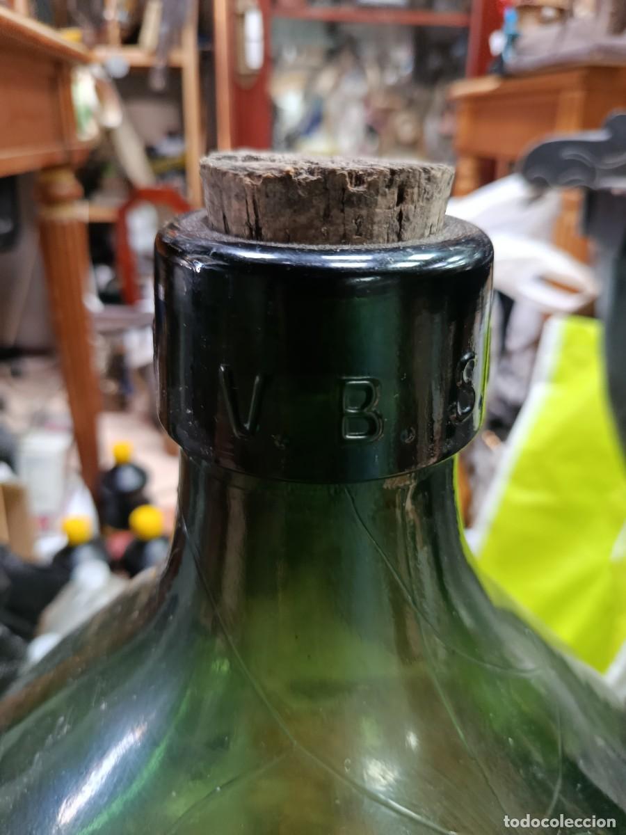 Botellas antiguas: Gran damajuana antigua - Foto 2