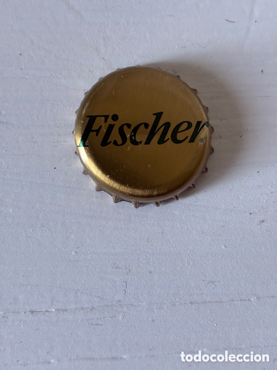 Botellas antiguas: Chapa cerveza griega Fischer cap beer birra