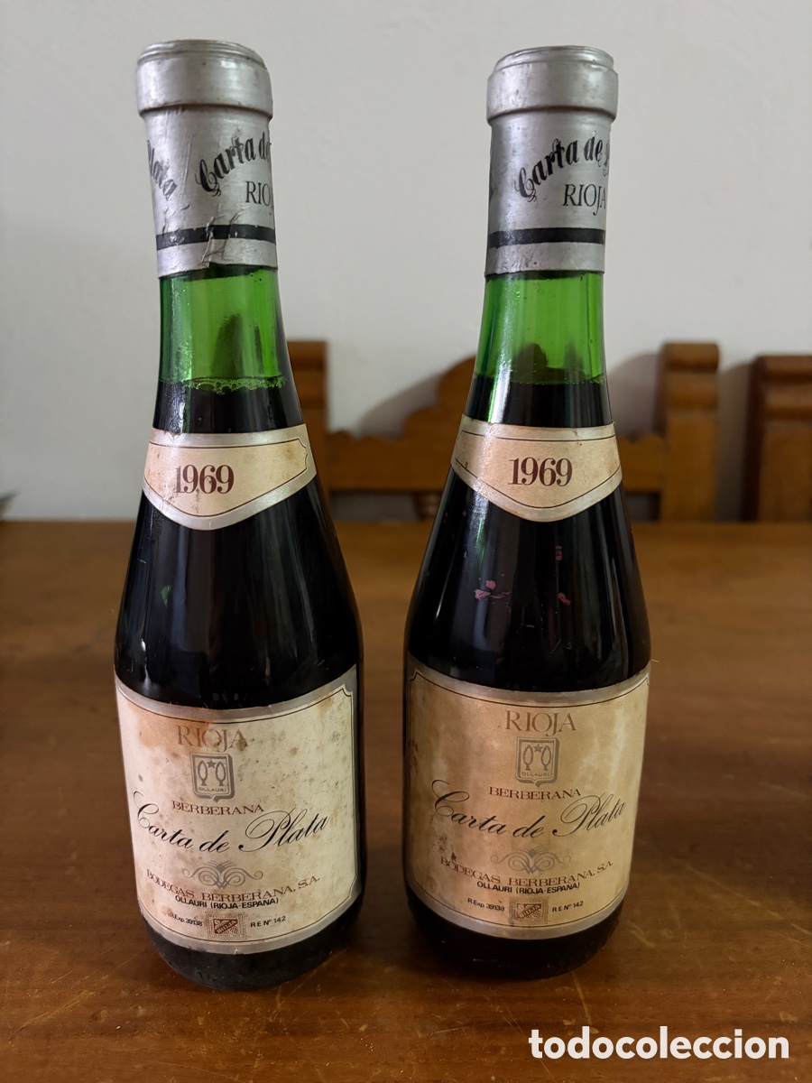 Botellas antiguas: Rioja Barbera a cata de plata 1969 - Foto 1