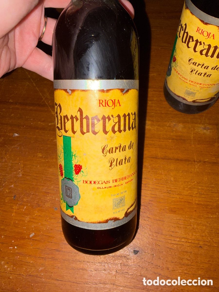 Botellas antiguas: Rioja berberana cata de plata - Foto 1