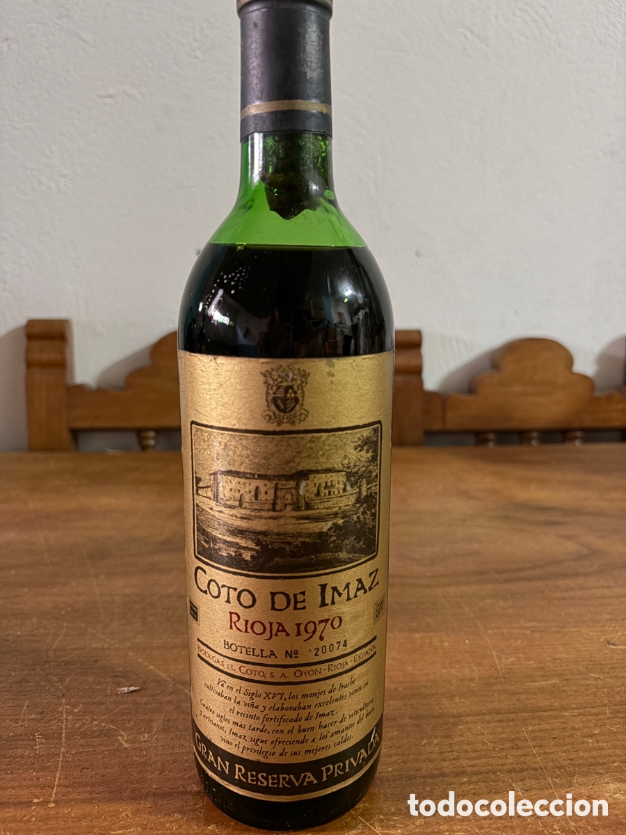 Botellas antiguas: Coto de imaz rioja 1970 - Foto 1