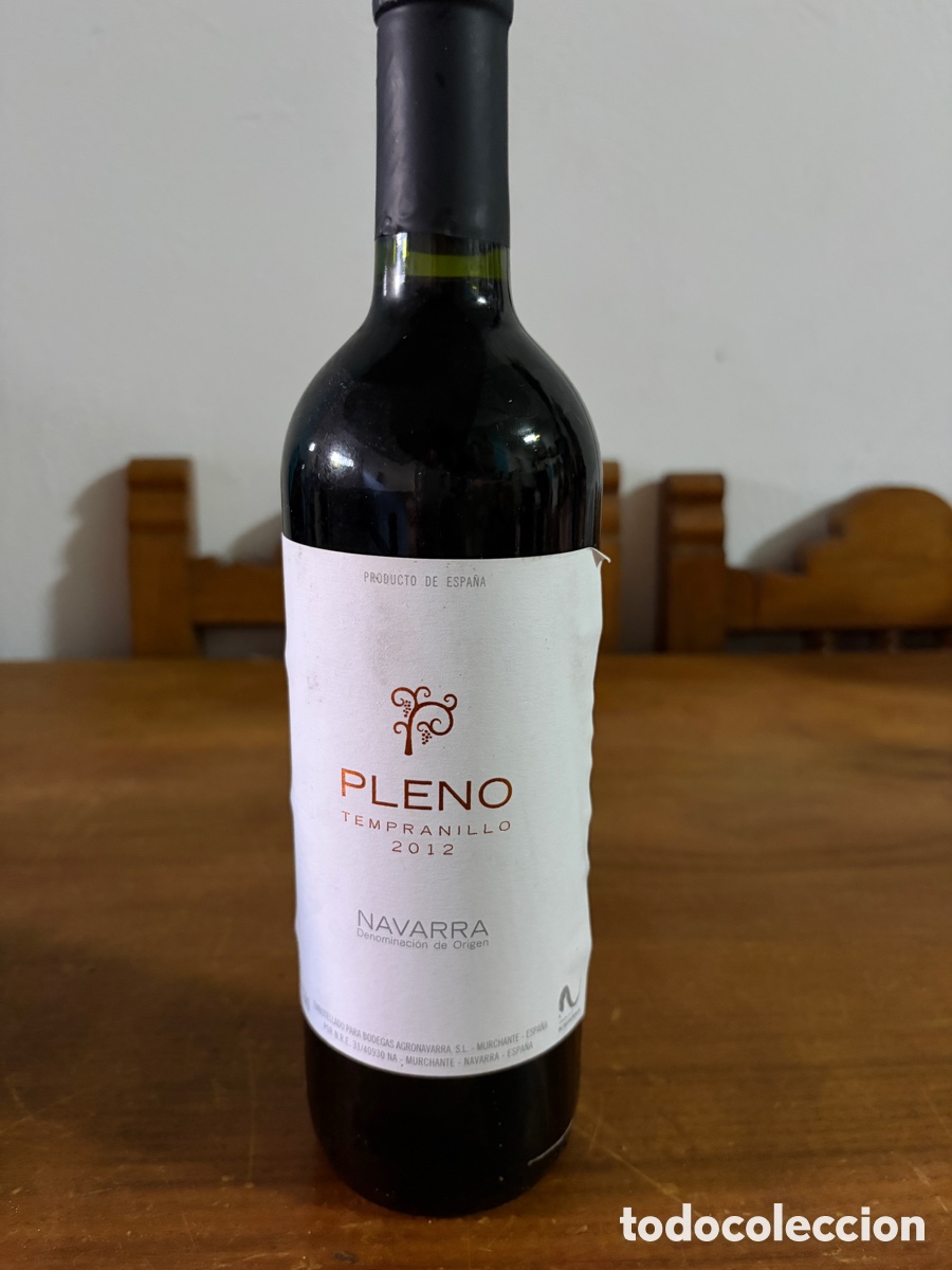 Botellas antiguas: Pleno tempranillo 2012 - Foto 1