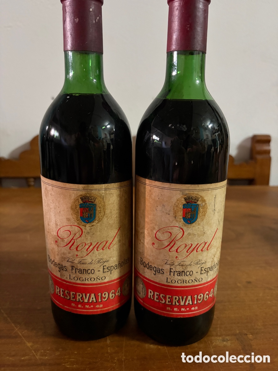 Botellas antiguas: Royal Reserva 1964 de Bodegas Franco-Espa&ntilde;olas de Logro&ntilde;o