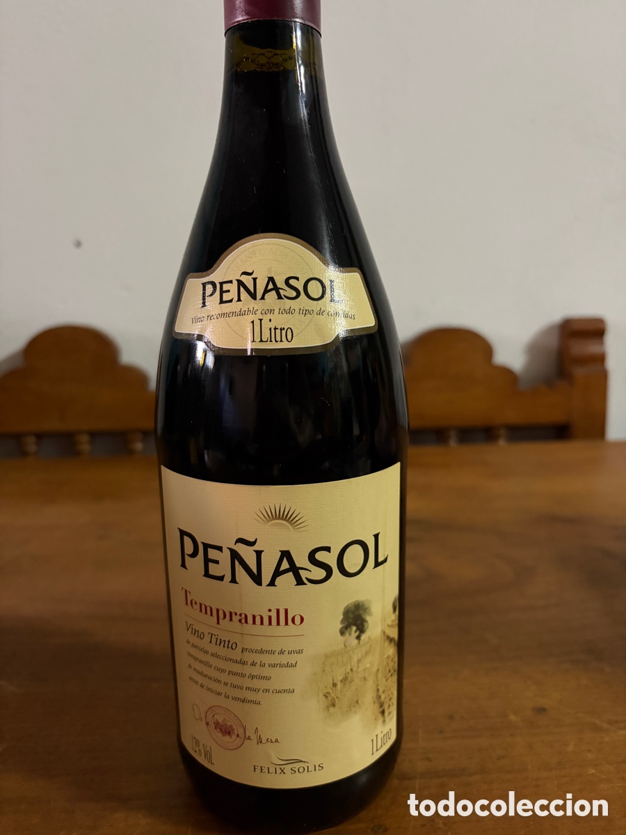 Botellas antiguas: Pe&ntilde;asol vino tinto tempranillo - Foto 1