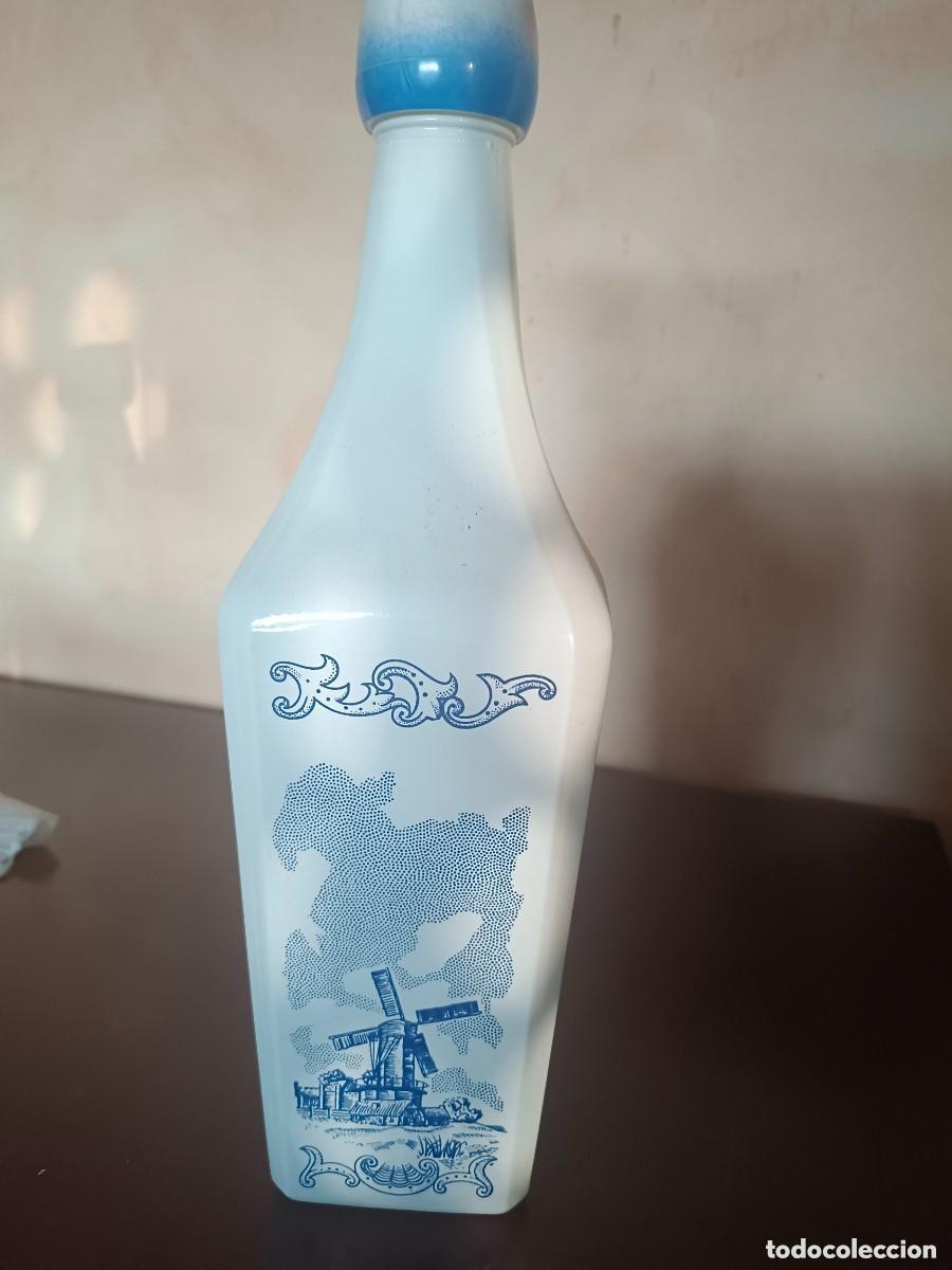 Botellas antiguas: Botella cristal tipo Delf - Foto 3