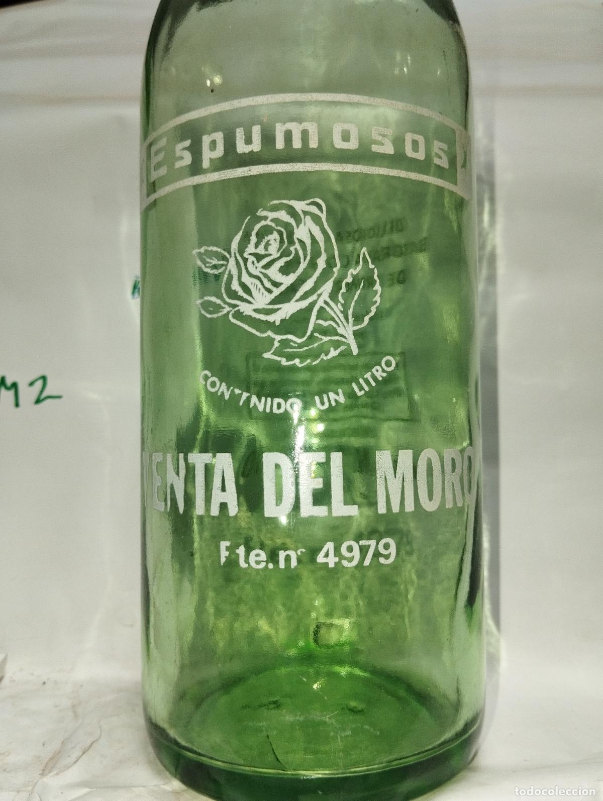 Botellas antiguas: Botella de gaseosa venta del moro Valencia