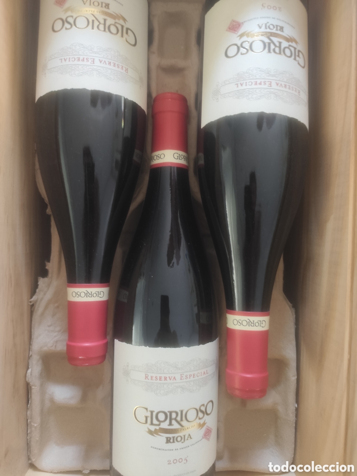 Botellas antiguas: Estuche 6 botellas Glorioso Reserva Especial 2005