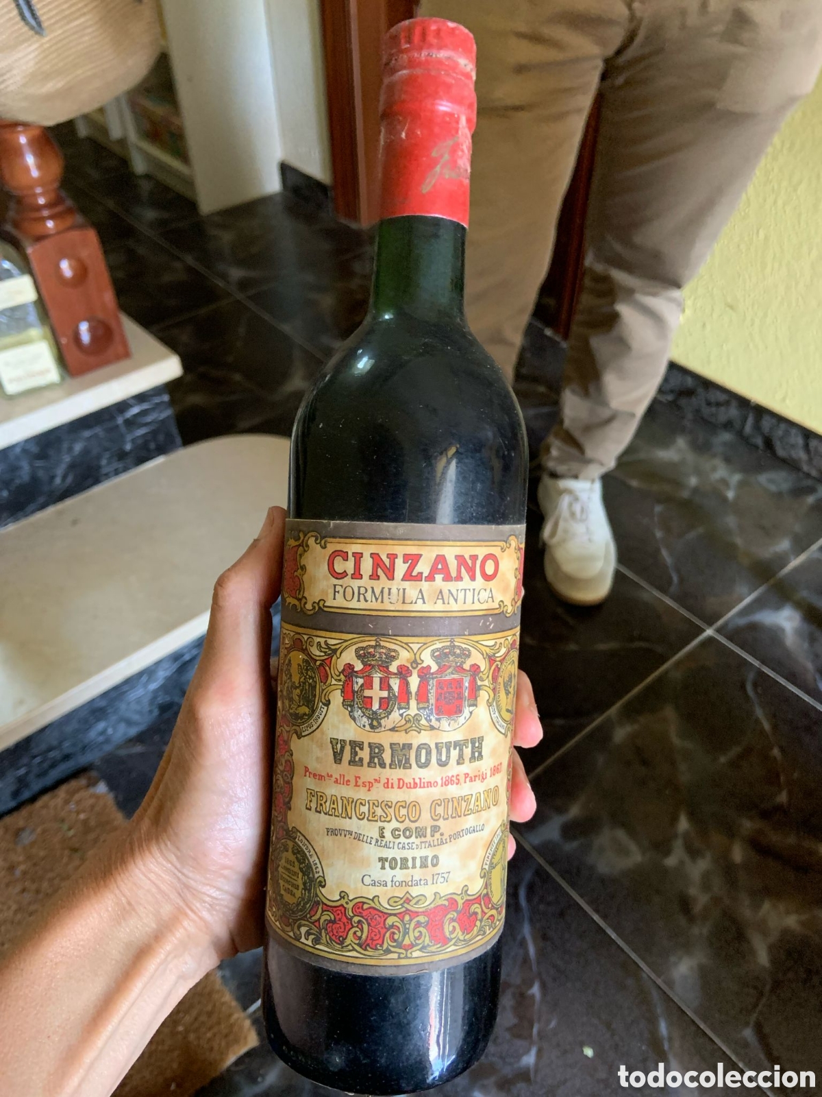 Botellas antiguas: Botella Vermouth Cinzano