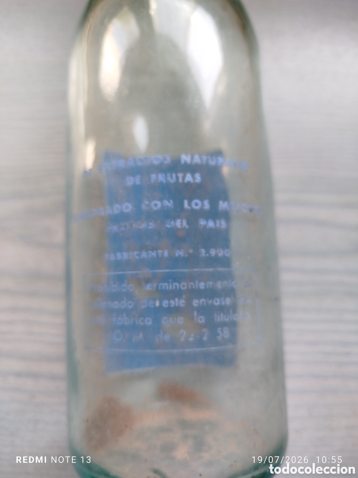 Botellas antiguas: Botella gaseosa schuss - Foto 2