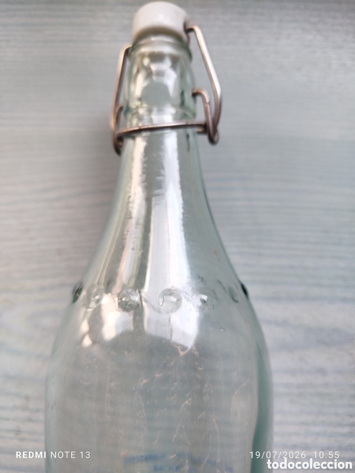 Botellas antiguas: Botella gaseosa schuss - Foto 3