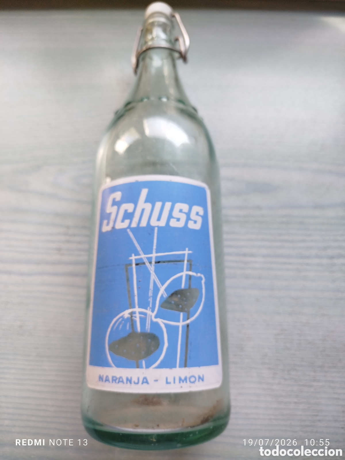 Botellas antiguas: Botella gaseosa schuss - Foto 4