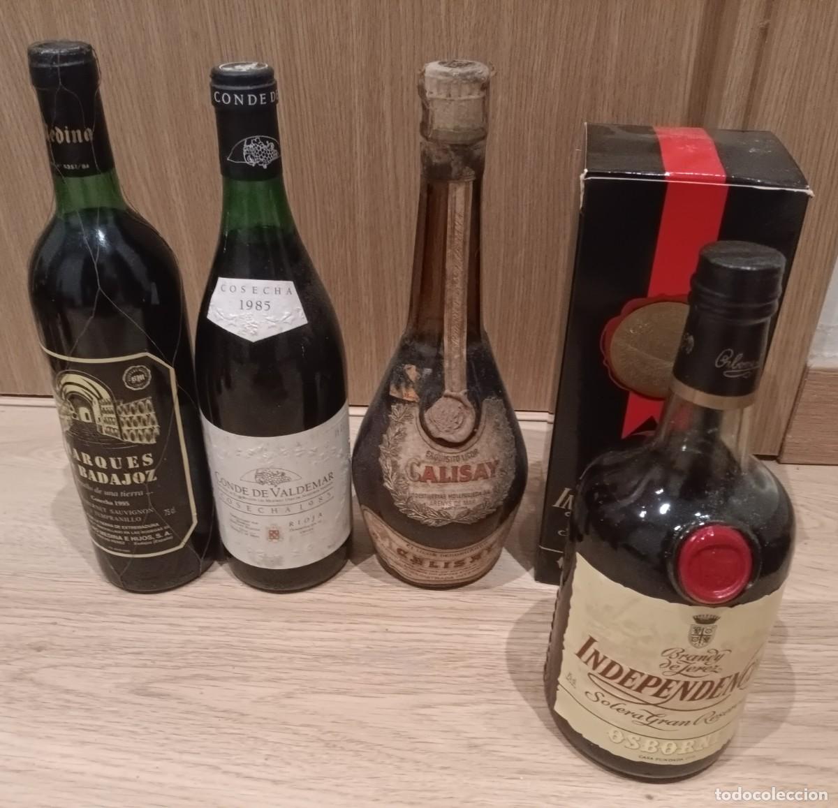 Botellas antiguas: botellas brandy independencia calisay mollfulleda y vino Consultar No envio