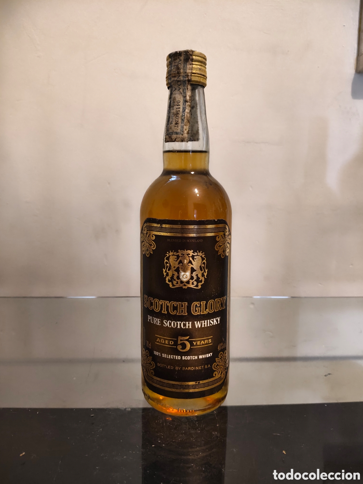 Botellas antiguas: Botella Antigua Scotch Whisky 5 Years 70 cl 40 % Vol. Bardinet. A&ntilde;os 80. Precintada