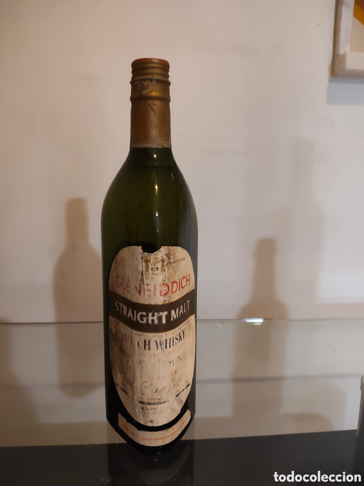 Botellas antiguas: Botella Antigua de Glenfiddich Straight Malt Scotch Whisky 75cl. A&ntilde;os 70