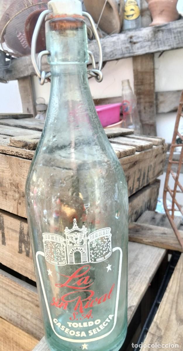 Botellas antiguas: BOTELLA GASEOSA LA SIN RIVAL DE TOLEDO - Foto 4
