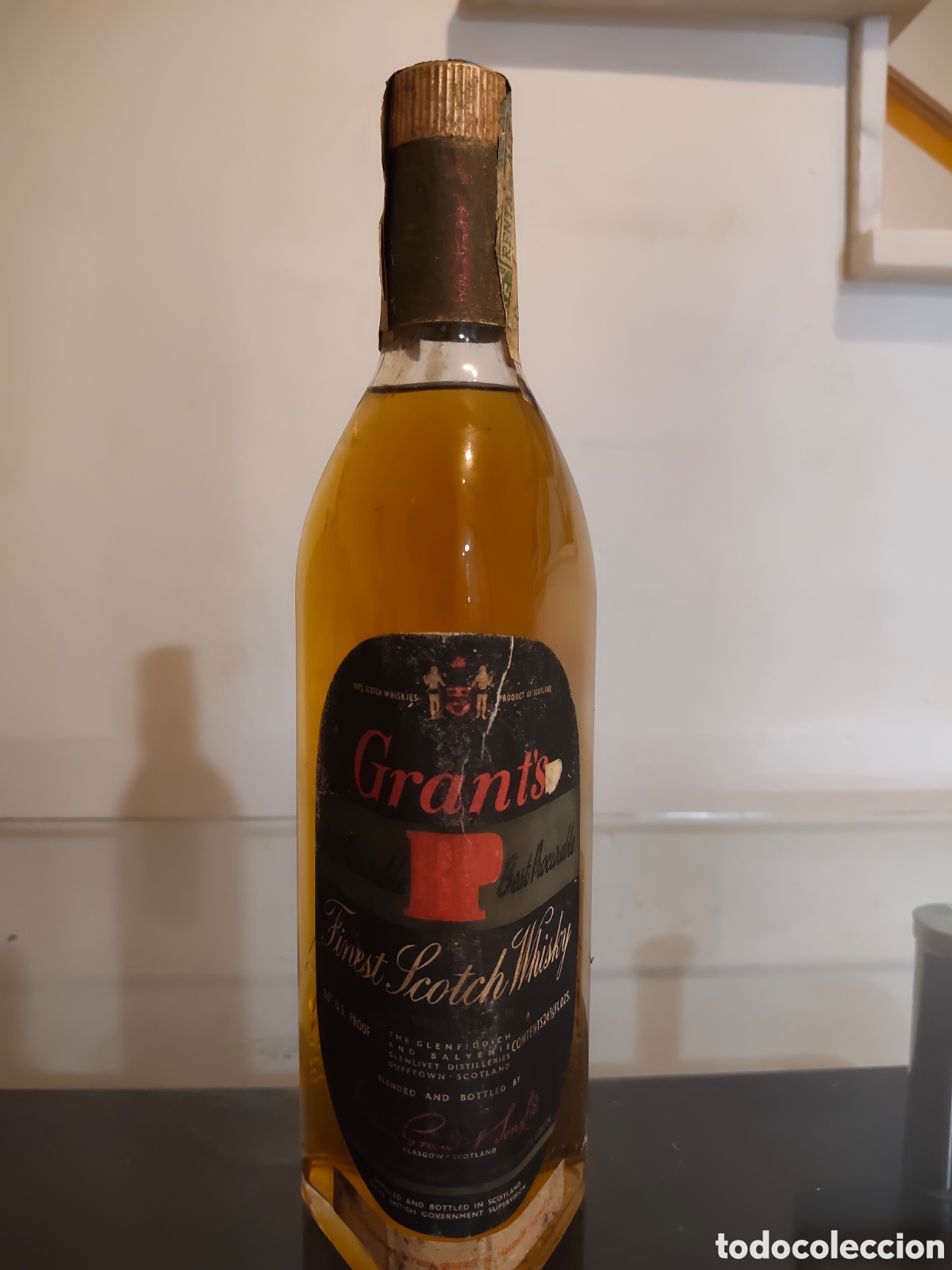 Botellas antiguas: Grant's Best Procurable Finest Scotch Whisky 75cl. A&ntilde;os 70