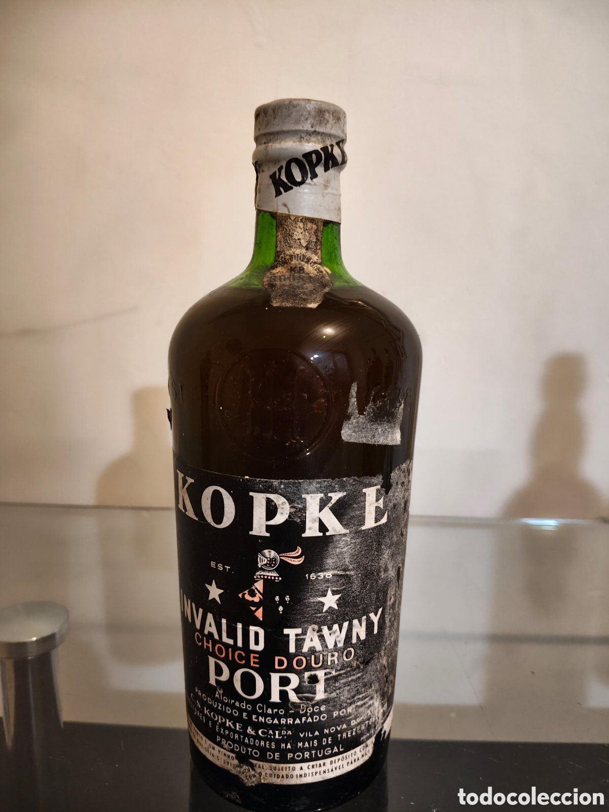 Botellas antiguas: Kopke Invalid Tawny Port- Choice Douro 75cl. A&ntilde;os 70/80