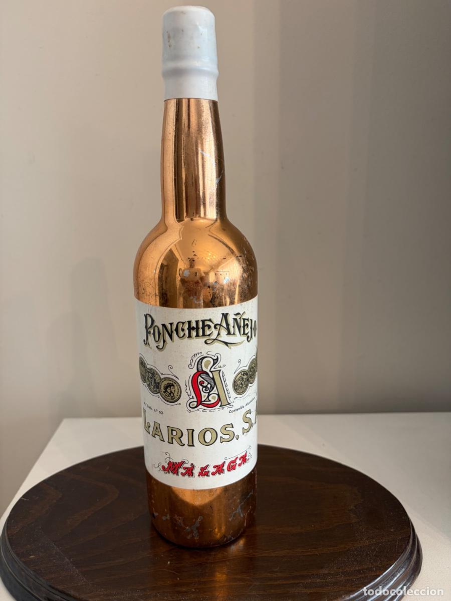 Botellas antiguas: ANTIGUA BOTELLA PONCHE A&Ntilde;EJO LARIOS SA MUSEO COLECCIONISTAS