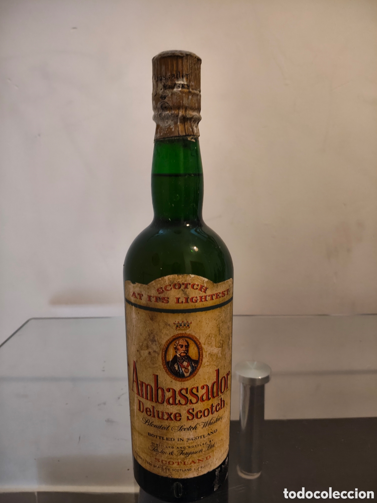Botellas antiguas: Ambassador Deluxe Scotch Whisky 75cl. A&ntilde;os 70.