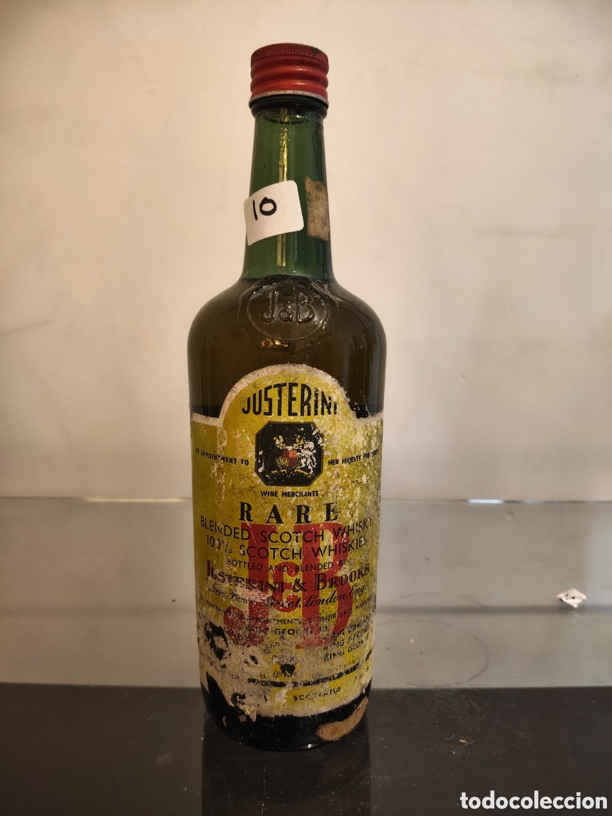 Botellas antiguas: Whisky Justerinu & Brooks J&B Rare 75cl. A&ntilde;os 60/70