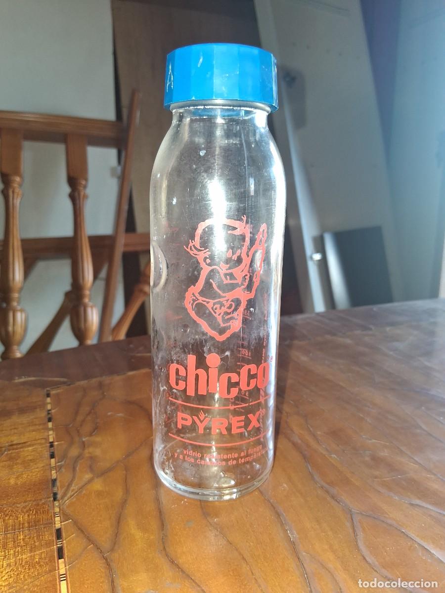 Botellas antiguas: Bibe biber&oacute;n Chicco cristal Pyrex