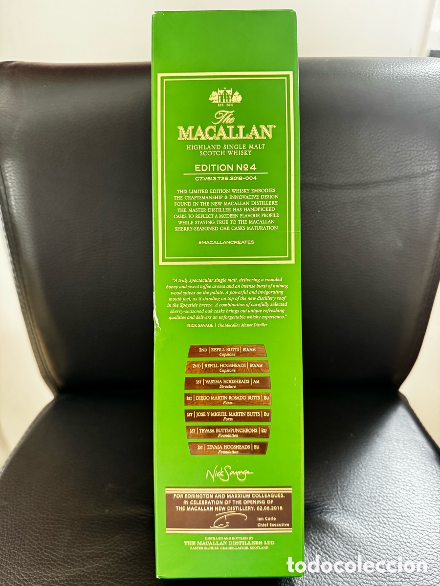 Botellas antiguas: MACALLAN Limited Edition N. 4 del 2018. - Foto 5