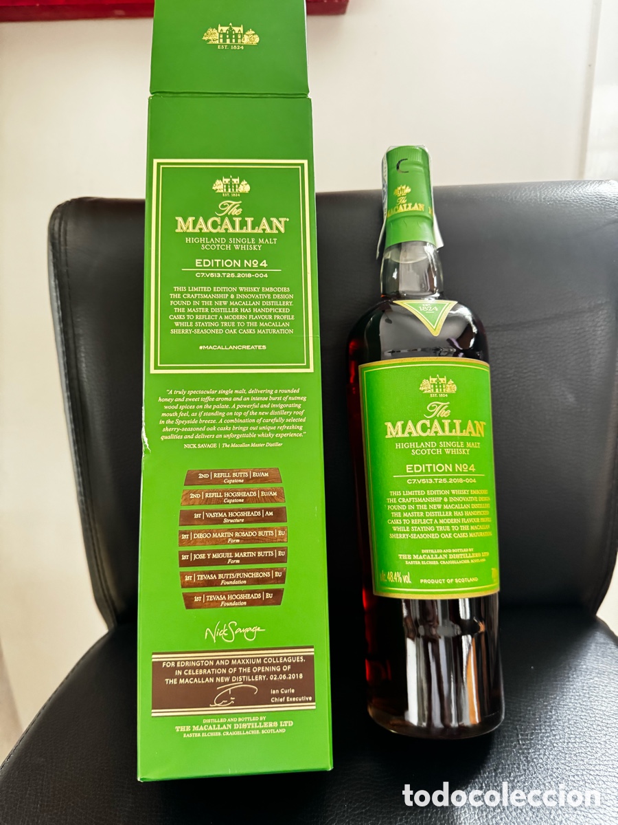 Botellas antiguas: MACALLAN Limited Edition N. 4 del 2018.