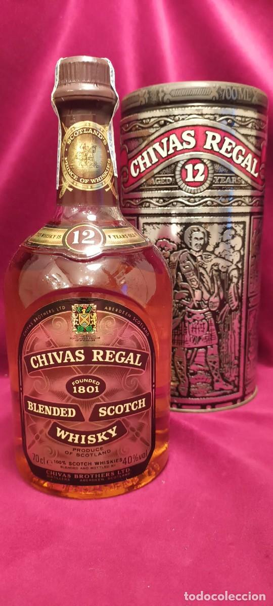 Botellas antiguas: CHIVAS REGAL 12 A&Ntilde;OS BLENDED SCOTCH-WHISKY.
