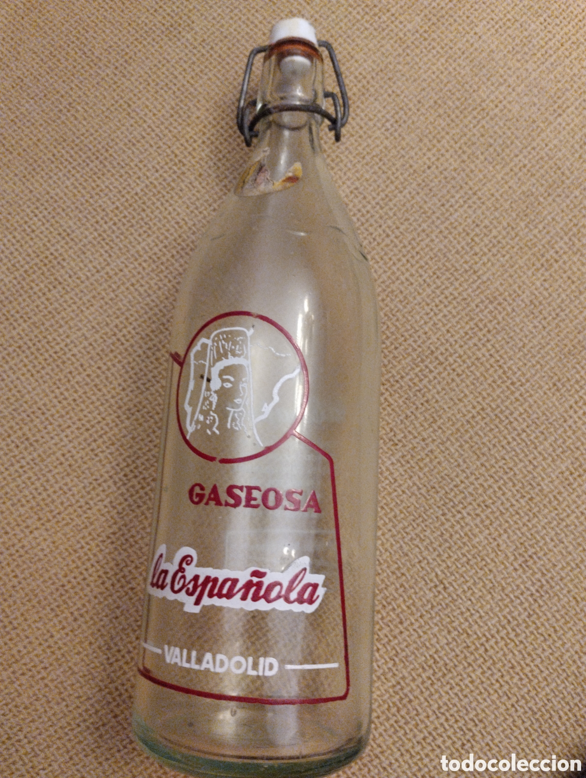Botellas antiguas: Botella antigua Gaseosa La Espa&ntilde;ola Valladolid