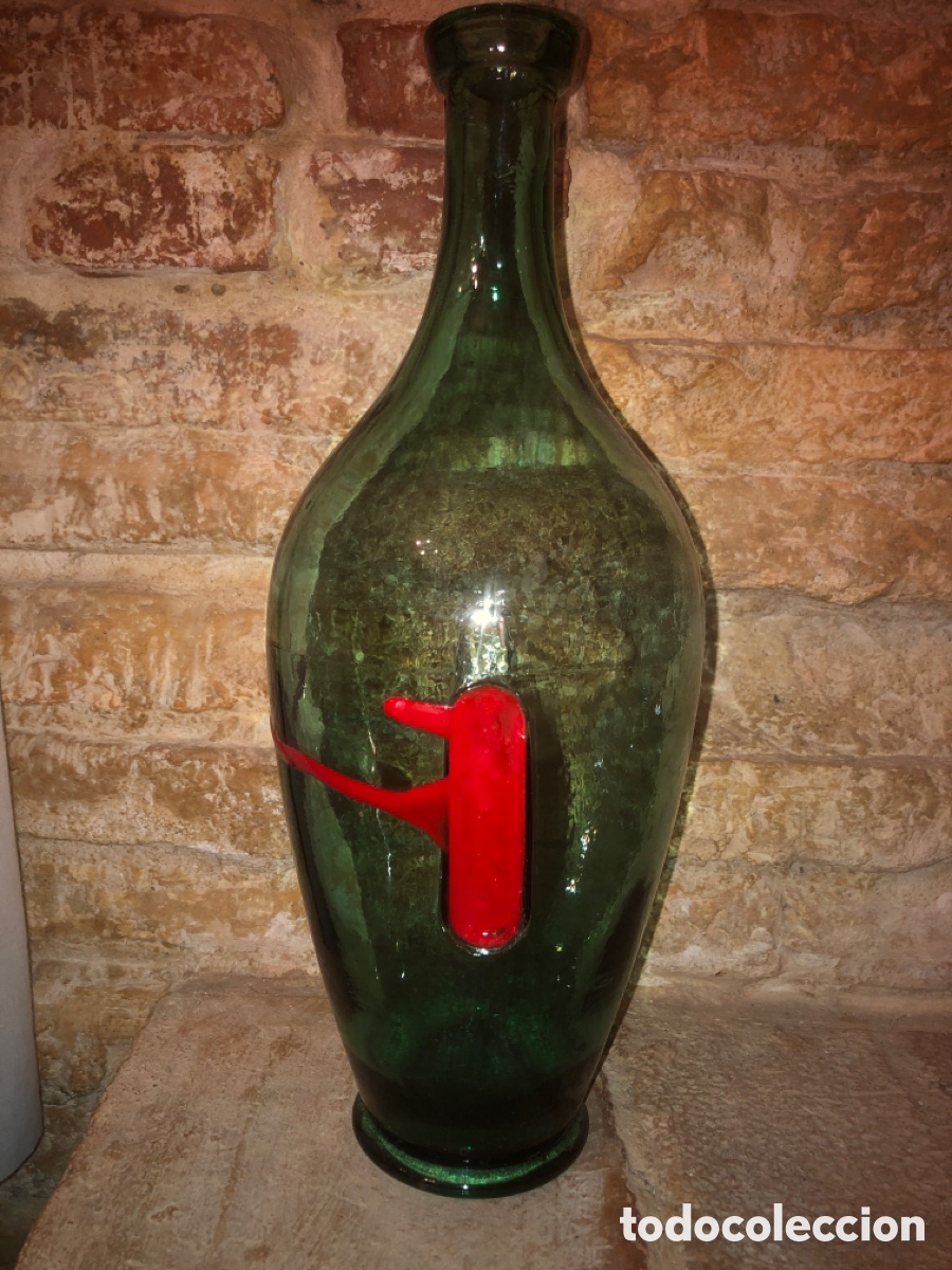 Botellas antiguas: Damajuana antigua esmaltada - Foto 2