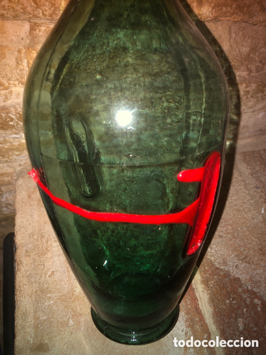 Botellas antiguas: Damajuana antigua esmaltada - Foto 3