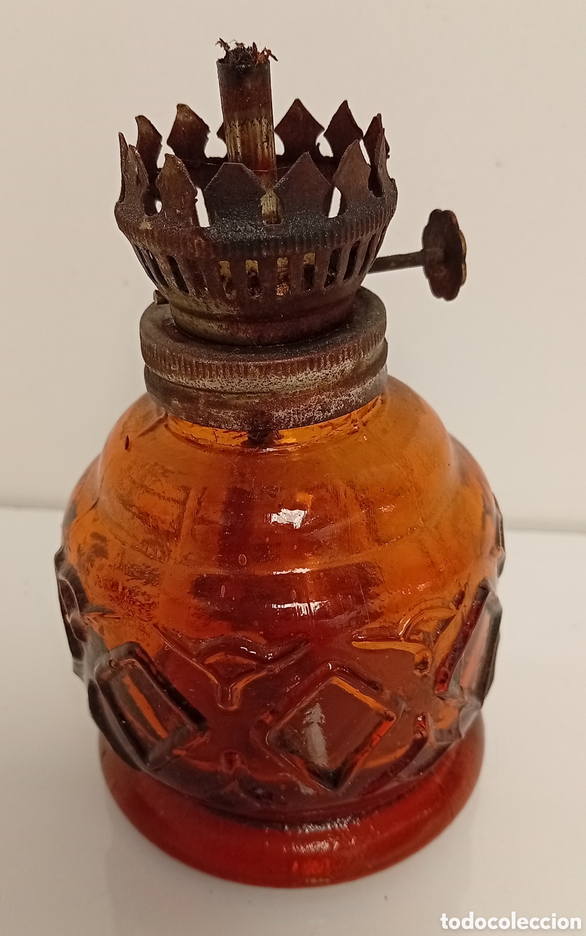 Botellas antiguas: BOTE DE MECHERO DE CRISTAL VINTAGE DE HONG KONG