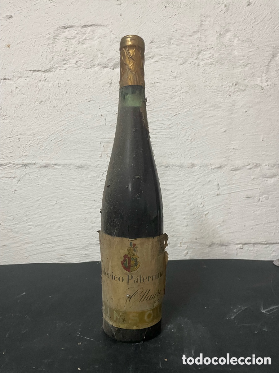 Botellas antiguas: Antigua Botella Vino Blanco Federico Paternina Rinsol - Ollauri (Rioja) - Excelente Nivel