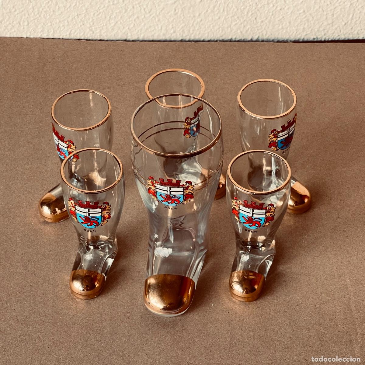 Botellas antiguas: Juego de cositas cerveza BONN