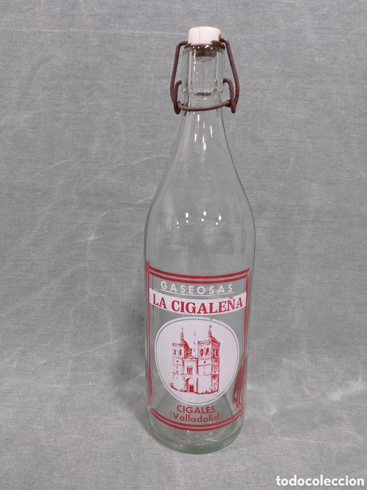 Botellas antiguas: ANTIGUA BOTELLA DE GASEOSA 1 LITRO LA CIGALE&Ntilde;A - CIGALES - VALLADOLID