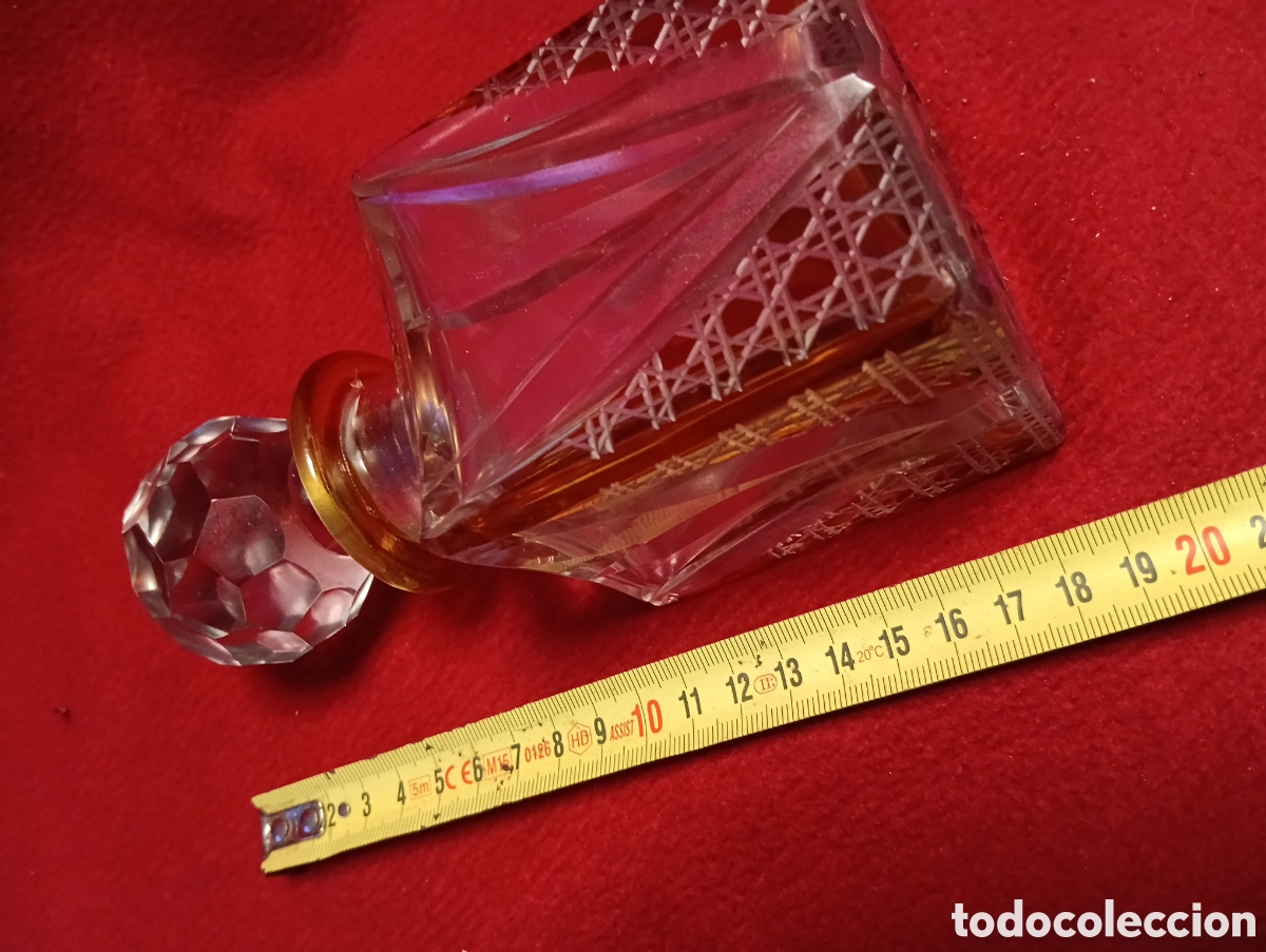 Botellas antiguas: Licorera cristal de Bohemia - Foto 2
