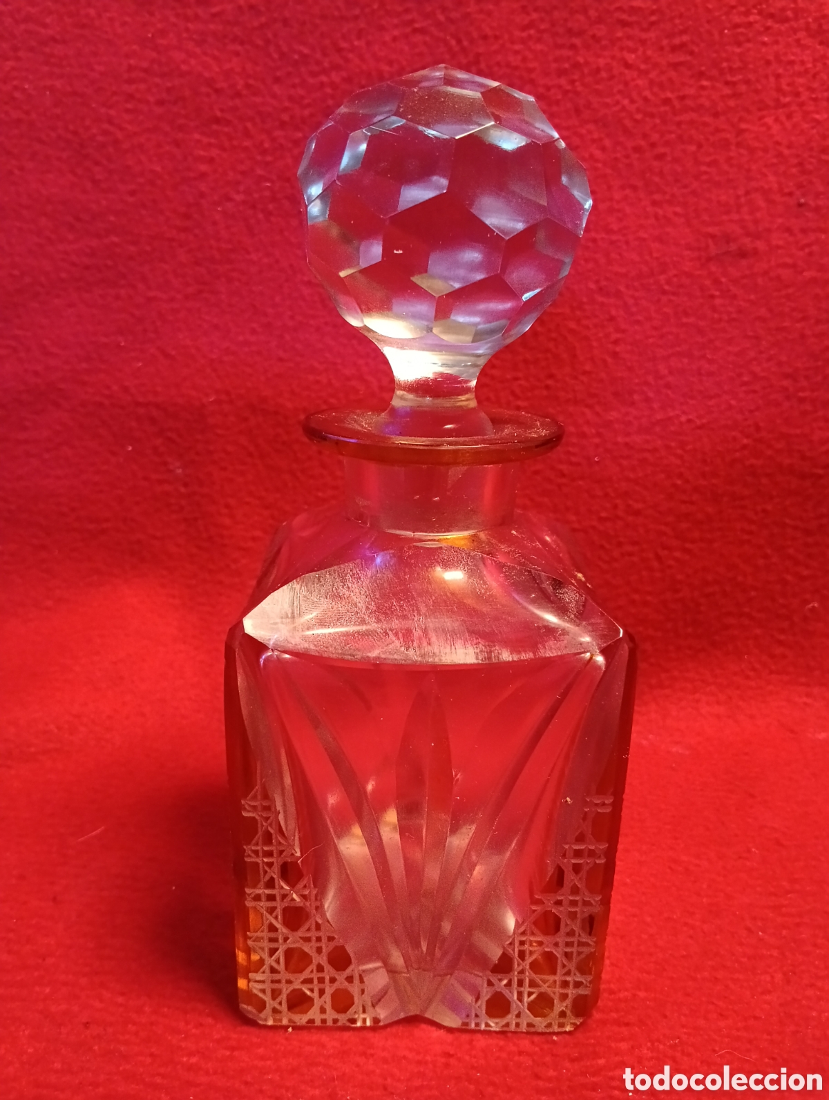 Botellas antiguas: Licorera cristal de Bohemia - Foto 3