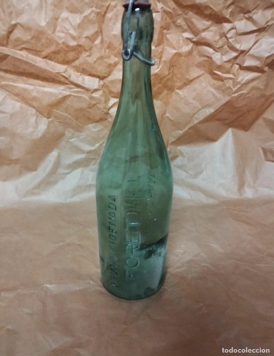 Botellas antiguas: Botella agua oxigenada FORET