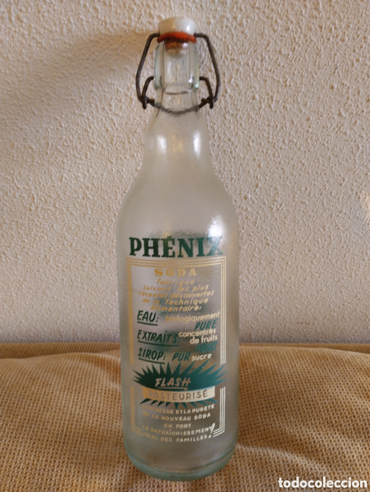 Botellas antiguas: Botella antigua Phenix Soda Flash - Foto 2