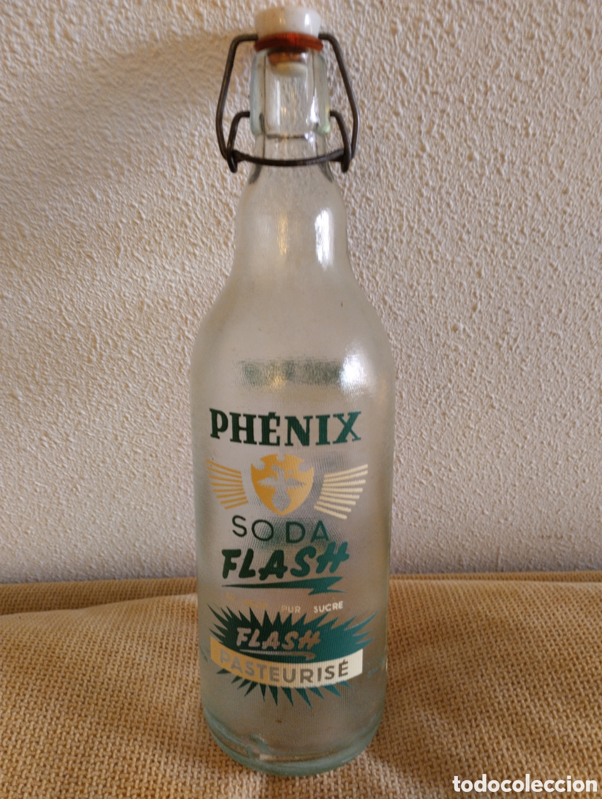 Botellas antiguas: Botella antigua Phenix Soda Flash