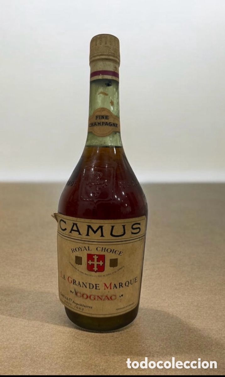 Botellas antiguas: Camus Royal Choice Fine Champagne La Grande Marque