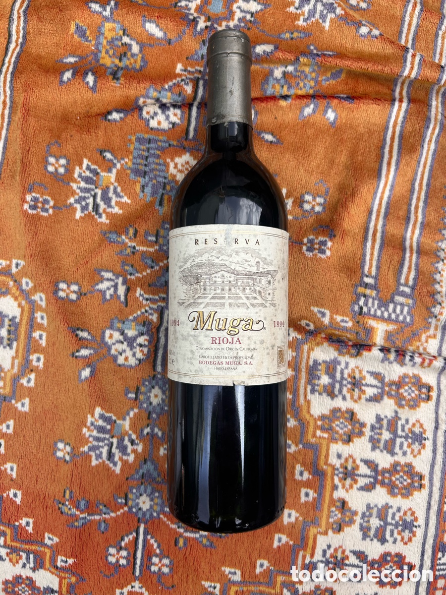 Botellas antiguas: Muga Reserva de la cosecha de 1994, un vino tinto de la D.O.Ca. Rioja