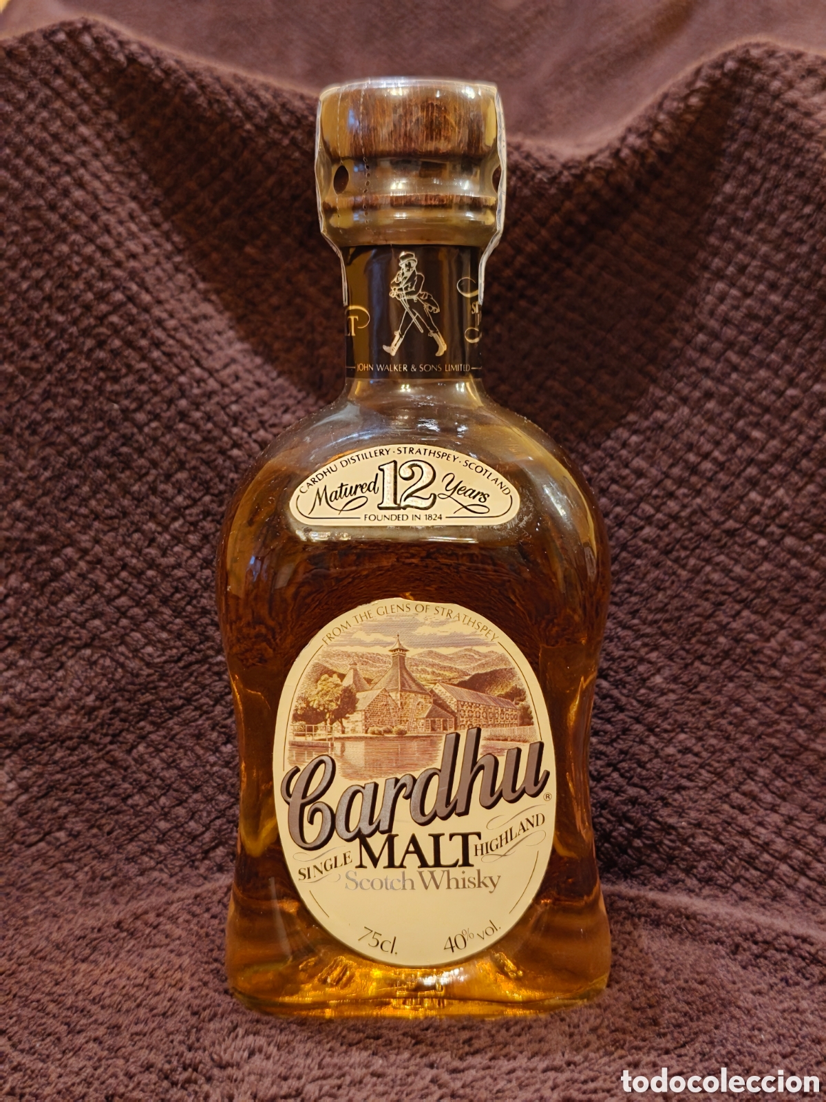 Botellas antiguas: Botella Colecci&oacute;n Cardhu Vintage A&ntilde;os 80 (con caja)
