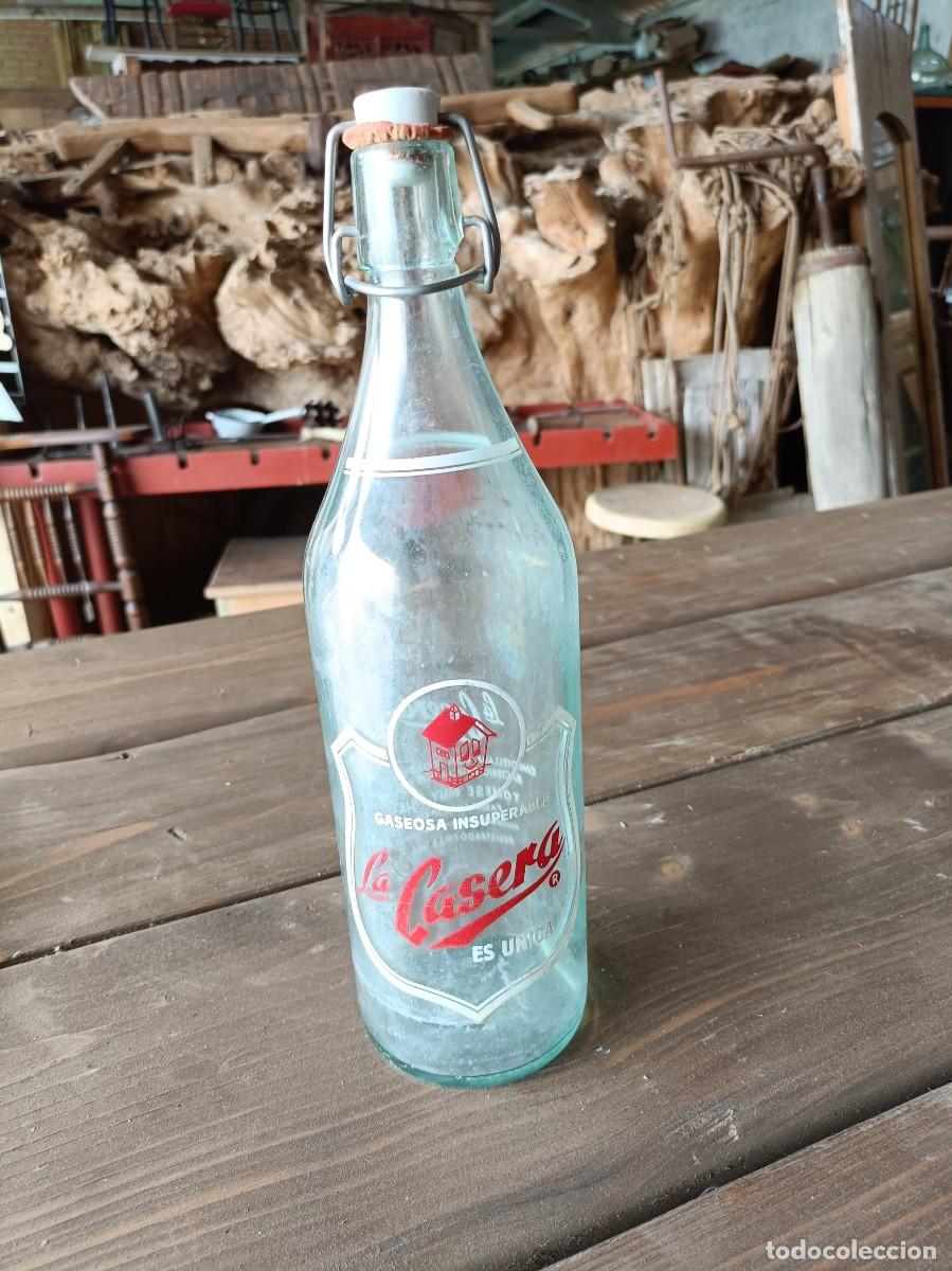 Botellas antiguas: Botella La Casera 1971 &ndash; Tap&oacute;n cer&aacute;mico original Le Li&egrave;vre