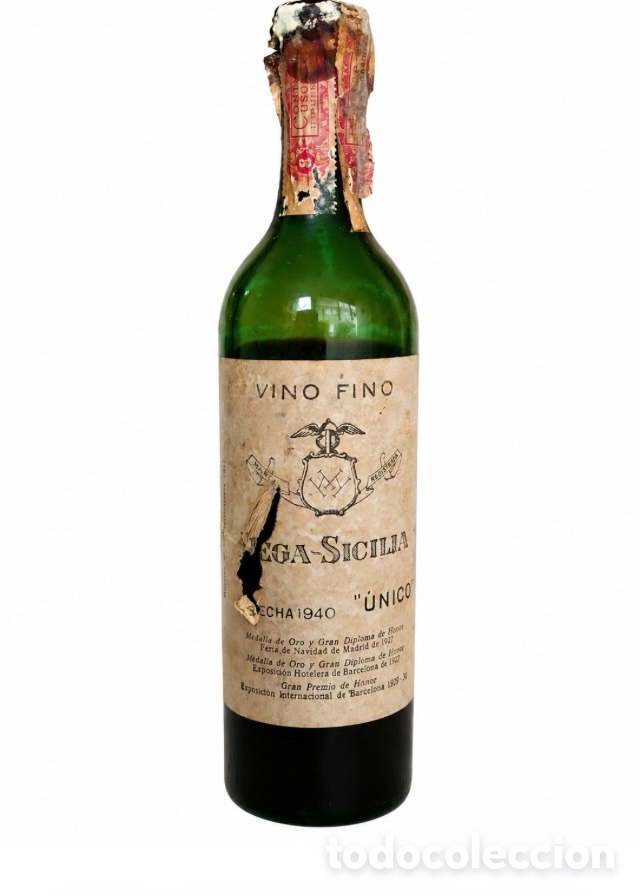 Botellas antiguas: Vega Sicilia &Uacute;nico 1940